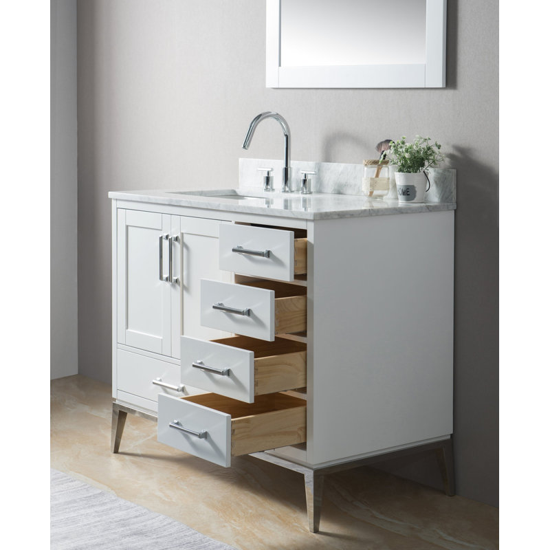 Mercury Row® Bruder 41.13'' Free Standing Single Bathroom Vanity with